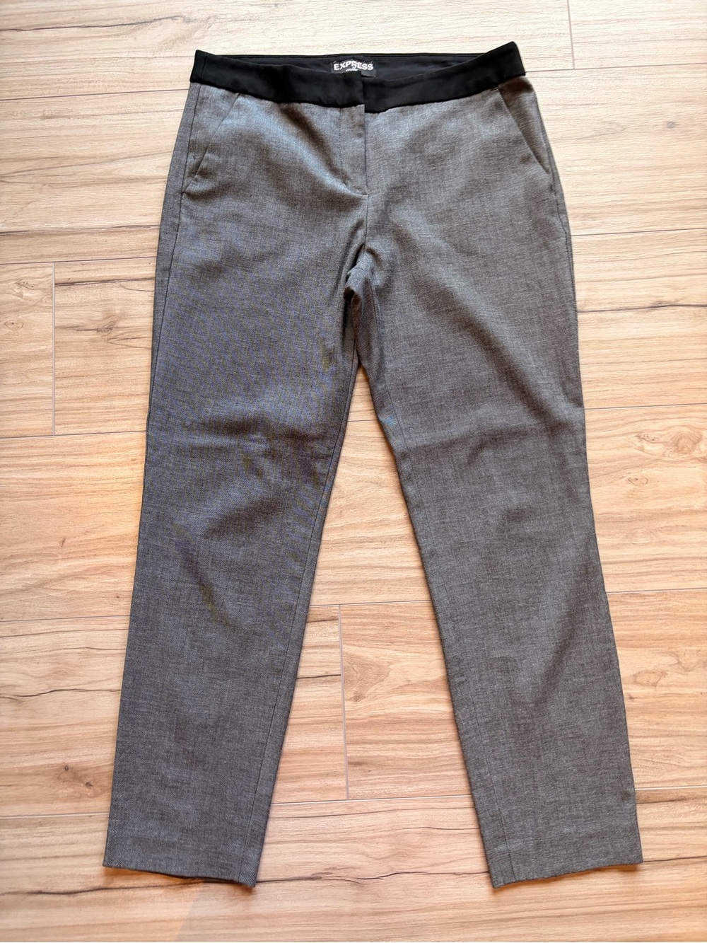 Express Columnist Dress Pants Gray Womens Size 6 Career Stretch